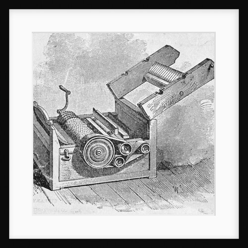Lithograph of Cotton Gin by Anonymous
