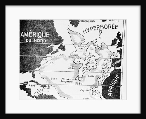Map of Mythological Atlantis by Anonymous