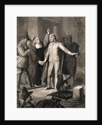 Charles I Receiving Benediction Before Execution by Anonymous