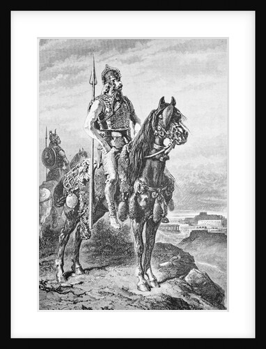 Gaul with Horse Overlooking Land by Anonymous