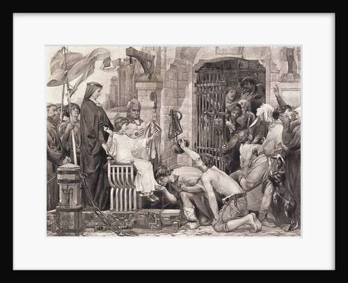 Louis IX Freeing Prisoners by Anonymous