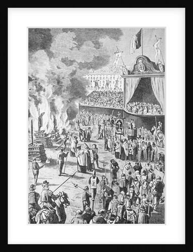 Judgement Scene at Spanish Inquisition by Anonymous