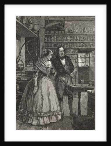 Michael and Mrs. Faraday Observing Experiment by Anonymous