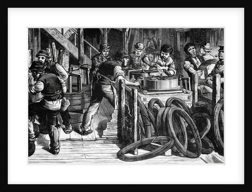 Manufacturing Wire for Brooklyn Bridge by Anonymous