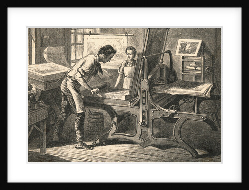 Master and Apprentice Utilizing Press by Anonymous