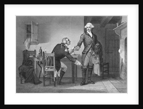 Benedict Arnold Handing Andre Papers by Anonymous