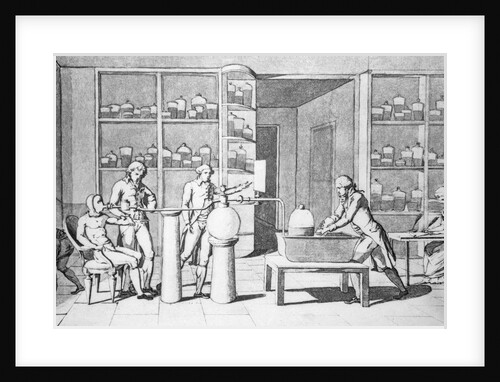 Antoine-Laurent Lavosier in His Laboratory by Anonymous