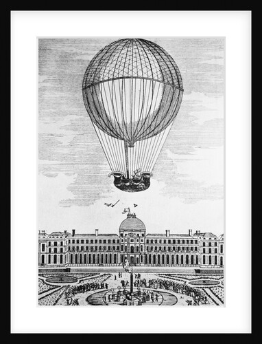 Montgolfier Hot Air Balloon Ascending by Anonymous