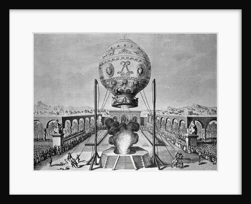 Hot Air Balloon Ascending by Anonymous