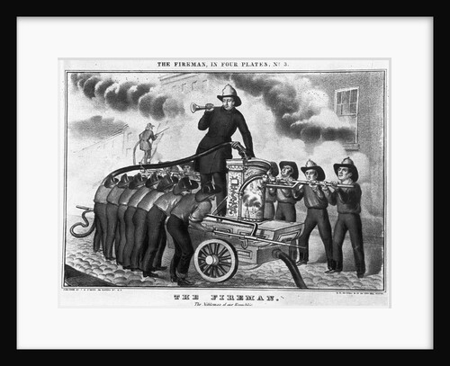 Firemen Working at Pump by Anonymous