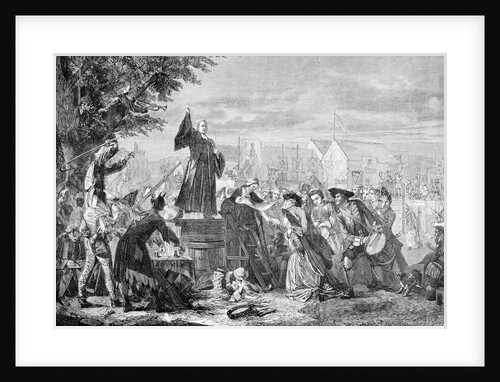 Illustration of George Whitefield Preaching by Anonymous