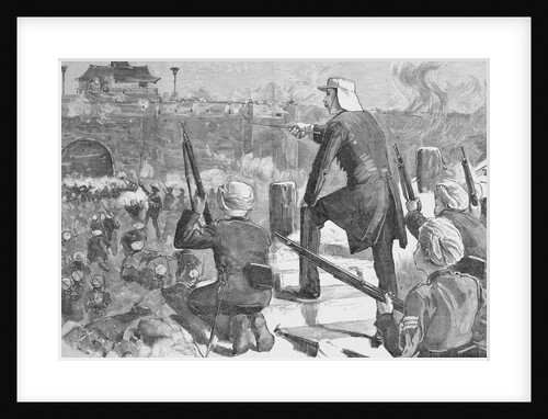 Charles G. Gordon and His Men Attacking Chinese Wall by Anonymous