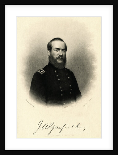 Portrait of James Garfield Wearing Military Uniform by Anonymous