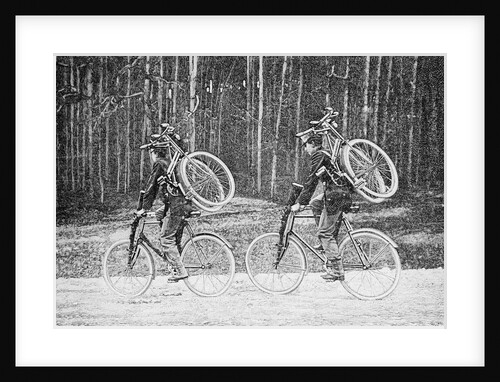 Soldiers Riding Bicycles by Anonymous
