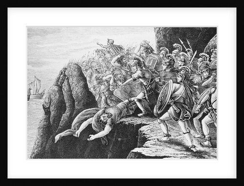 Men Preparing for Battle Scene by Anonymous