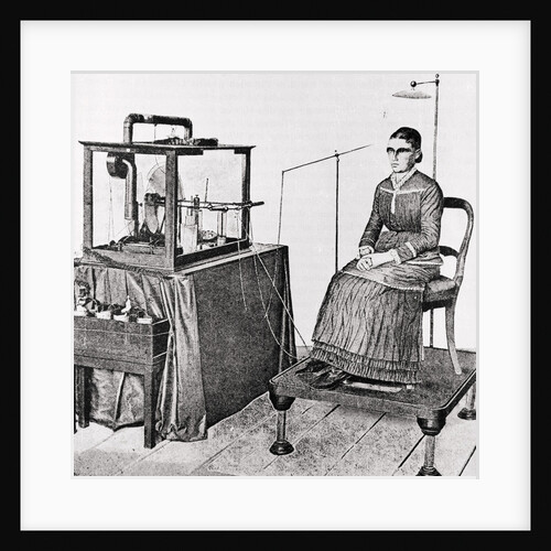 Woman Receiving Electrical Physical Therapy by Anonymous