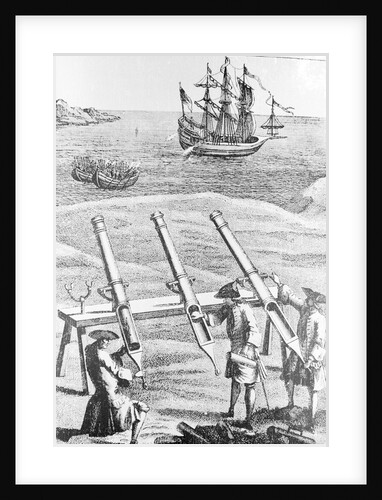 Early Cannons Defending Coast by Anonymous
