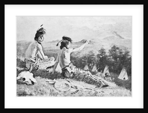 Illustration of Hiawatha with Companion by Anonymous