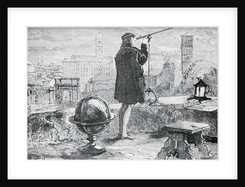 Nicolas Copernicus Looking Through Telescope by Anonymous