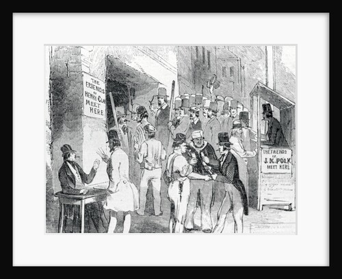 Voting Scene During Early Presidential Event by Anonymous