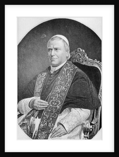Portrait of Pope Pius IX Sitting in Chair by Anonymous