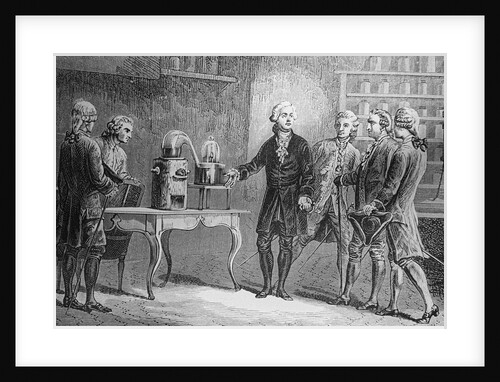 Antoine Lavoisier Showing Water Experiment to Observers by Anonymous