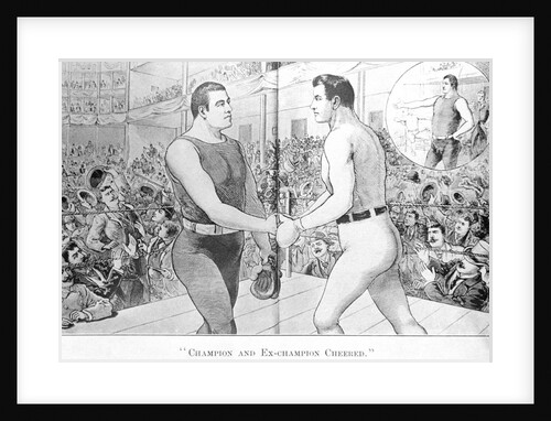 Champion and Ex-Champion Cheered Print by Anonymous