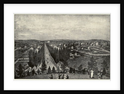 Washington's Pennsylvania Avenue in 1834 by Anonymous