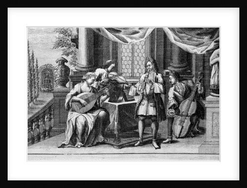 Chamber Music Being Played in Dutch Castle by Anonymous