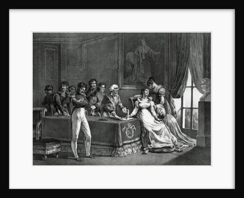 Napoleon Divorcing Josephine in 1809 by Anonymous