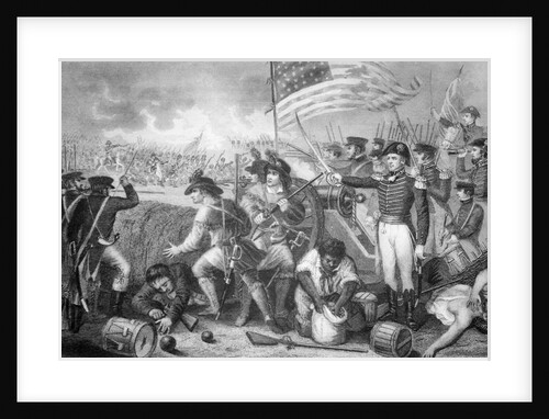 War Scene with Cannon and Fallen Victim in Forefront by Anonymous