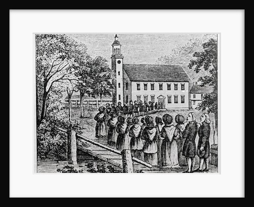 Illustration of a Procession Entering a Church by Anonymous
