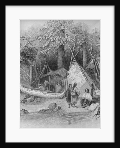 Indian Settlement in The Wilderness by Anonymous