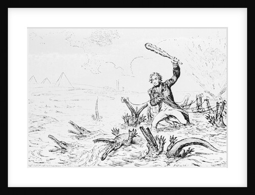 Editorial Cartoon of Horatio Nelson at the Battle of the Nile by Anonymous