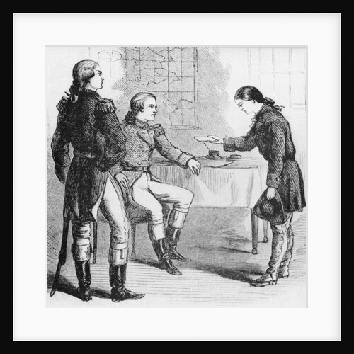 Deborah Sampson Presenting Letter to General Washington by Anonymous