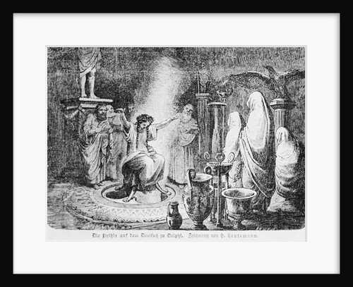 Priests Consulting Famous Grecian Oracle Pythia by Anonymous