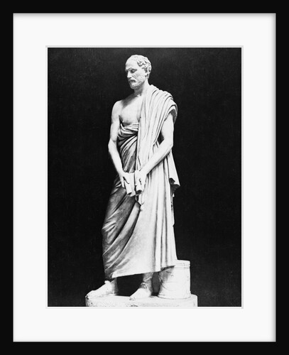 Marble Bust of Greek Orator Demosthenes by Anonymous