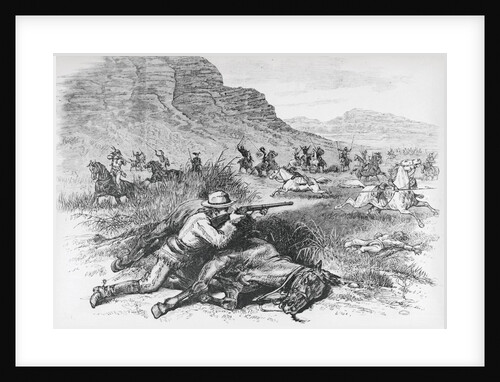 Scout of General Custer Being Surrounded by Indians by Anonymous