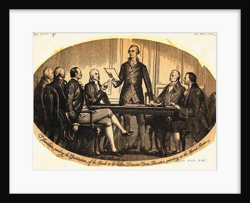 Alexander Hamilton Reading Bank Constitution to Fellow Directors by Anonymous