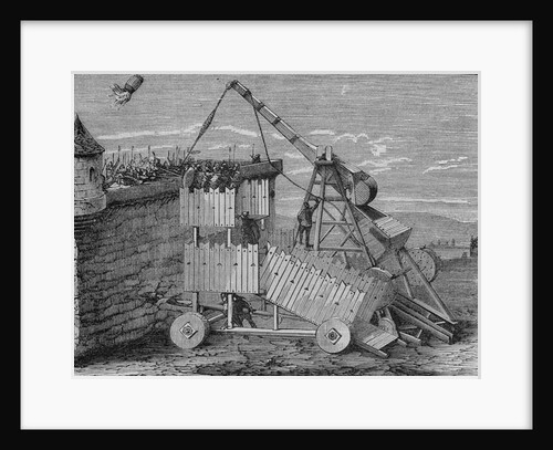 Illustration of Device Throwing Fire Bombs by Anonymous