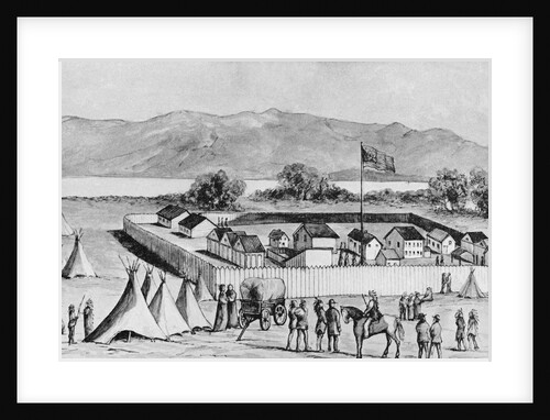 Crow Creek Indian Agency in Dakota in 1866 by Anonymous