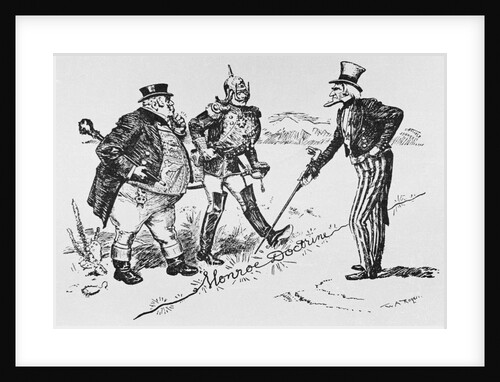 Cartoon Pertaining to Monroe Doctrine by Anonymous