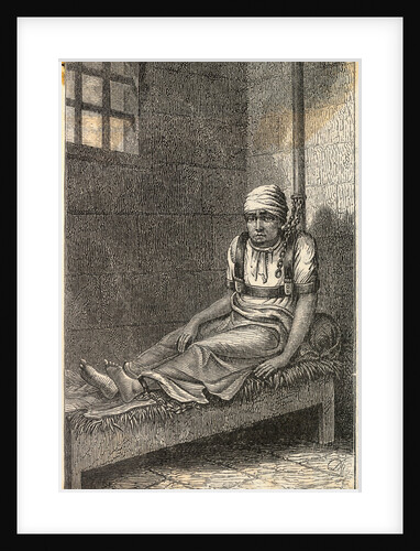 View of Norris in His Cell Engraving by Anonymous