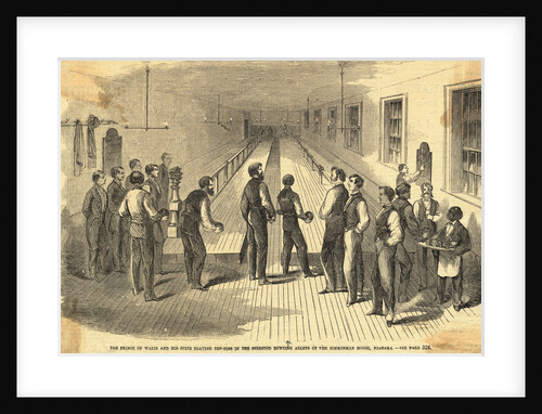 Edward VII Bowling During Visit to America by Anonymous