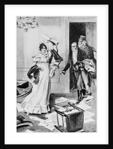 Dolley Madison Saving Declaration of Independence by Anonymous