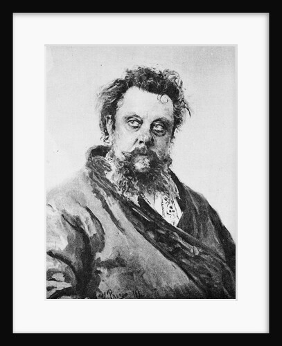 Portrait of Modeste P. Moussorgsky by Anonymous