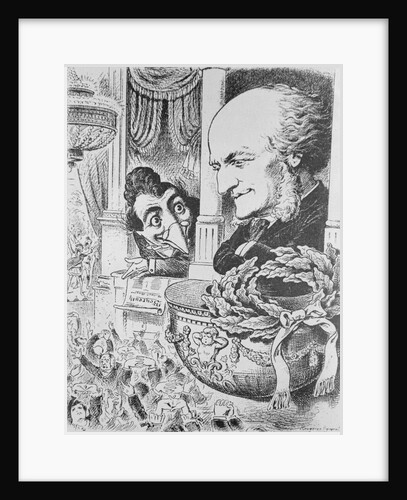 Caricature of Richard Wagner at a Concert Hall by Anonymous
