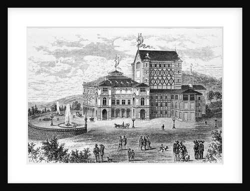 Illustration of the Festspielhaus in Bayreuth by Anonymous