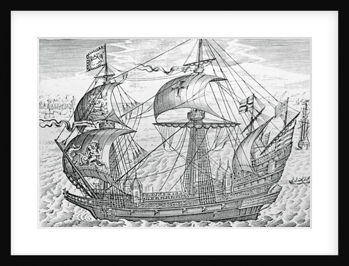 An Elizabethan Galleon by Anonymous