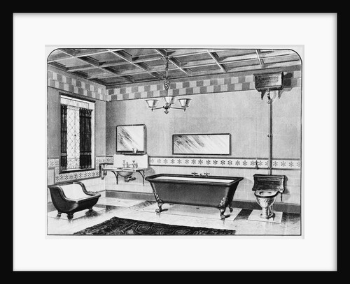 Bathroom Scene by Anonymous